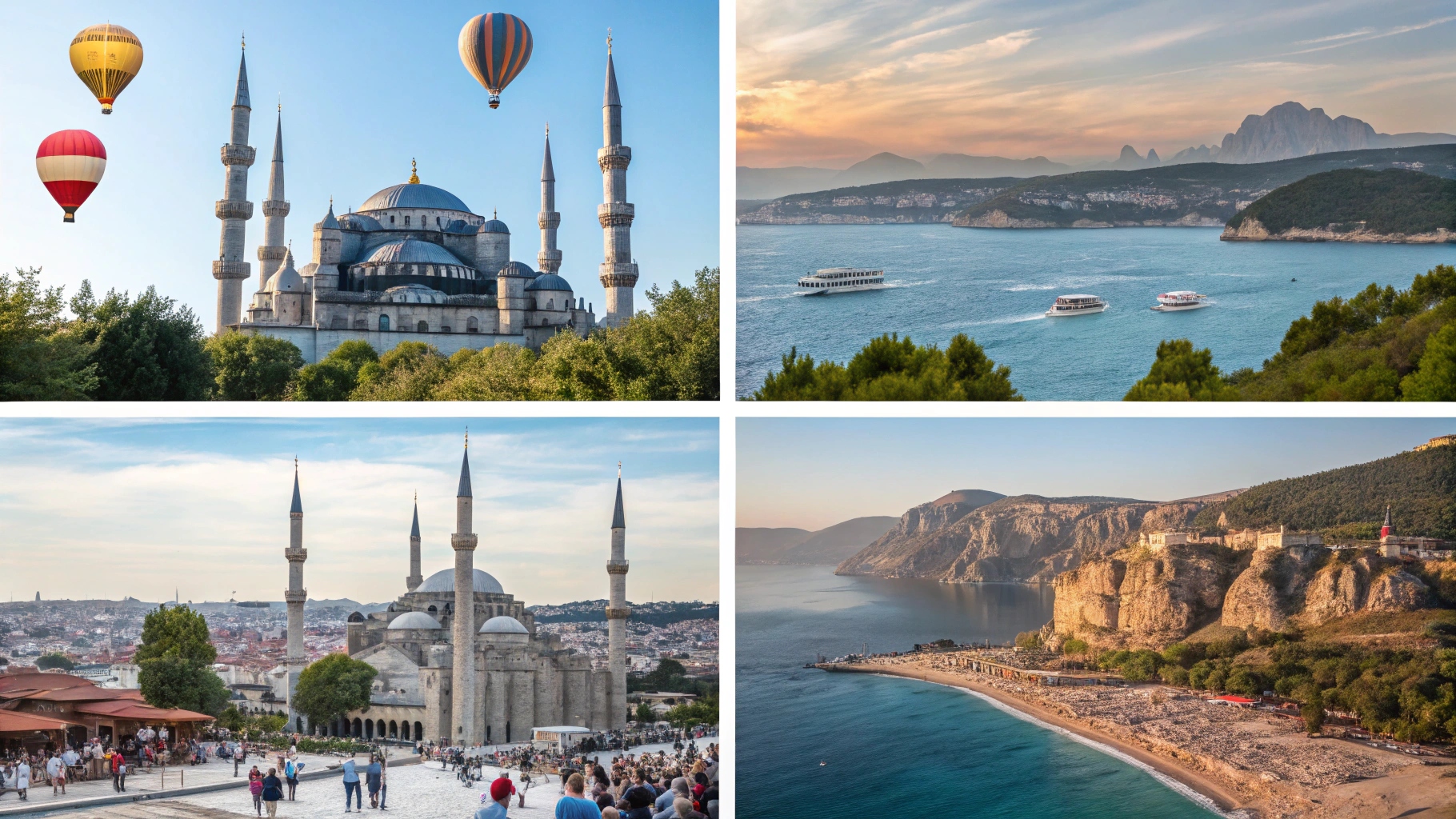 أشهر المعالم السياحية في تركيا مجموعة صور لأشهر المعالم السياحية في تركيا: إسطنبول، كابادوكيا، أنطاليا، أوزنجول، ودير سوميلا