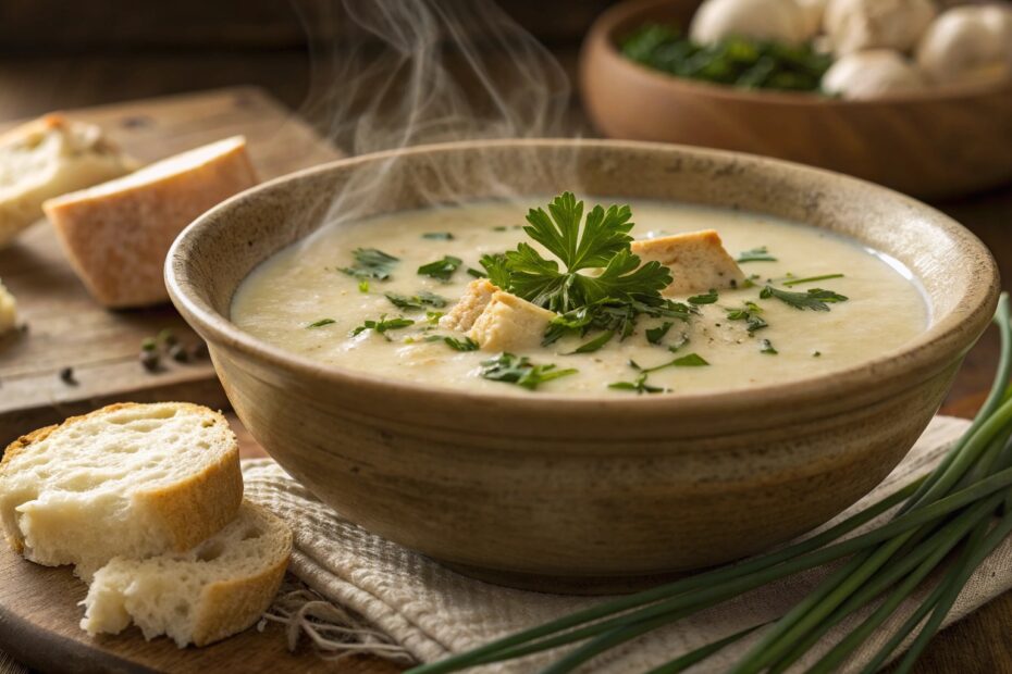 Cremige Landknoblauchsuppe